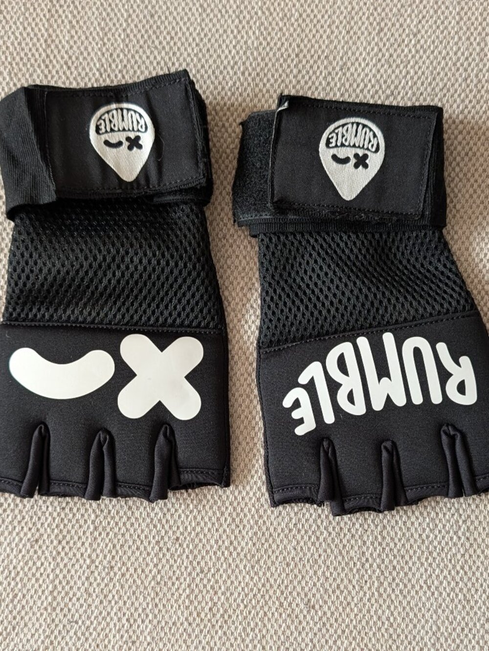 Rumble Shadow Boxing Gloves Quick Hand Wraps Size L/XL